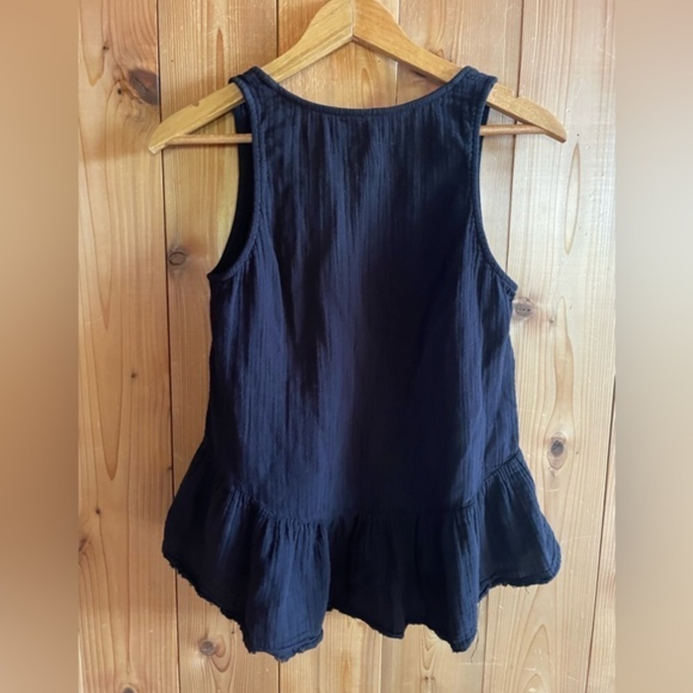 Current/Elliott the ballet tank black 100% cotton 2 M - Picture 4 of 6
